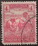 Stamps : Europe : Hungary :  Segadores  1922 4 koronas