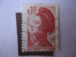 Stamps France -  Libertad de: Delacroix - Scott/Francia:1784.