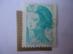 Stamps France -  Libertad de: Delacroix - Scott/Francia:1786