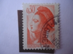 Stamps France -  Libertad de: Delacroix - Scott/Francia:1787