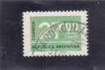 Sellos de America - Argentina -  cifras