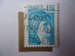 Stamps France -  Sabina de Gardon.