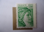 Stamps France -  Sabina de Gardon.