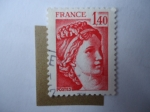 Stamps France -  Sabina de Gardon. Scott/Fr:1666.