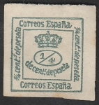 Stamps : Europe : Spain :  Corona real 