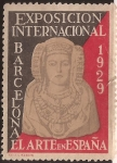 Stamps : Europe : Spain :  Exposición Internacional de Barcelona. El Arte en España. Dama de Elche  1929  sin valor facial