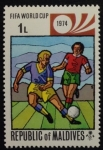 Stamps Maldives -  Copa del mundo de fútbol 1974
