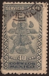 Stamps Mexico -  El Hombre Pájaro Azteca. Servicio Aéreo  1947 40 centavoas