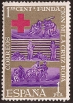 Stamps Spain -  Centenario de la Cruz Roja Internacional  1963  1 pta