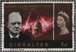 Stamps : Europe : Gibraltar :  Memorial W.L.Churchill