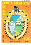 Stamps Equatorial Guinea -  mascara africana