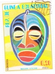 Sellos de Africa - Guinea Ecuatorial -  mascara africana