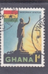 Stamps Ghana -  estatua nkrumah