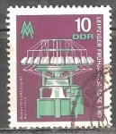 Stamps Germany -  Leipzig Feria de Primavera 1967 (DDR).