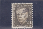 Stamps United States -  George C. Marshall