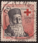 Stamps Chile -  Centenario de Henry Dunant. Cofundador de la Cruz Roja Internacional  1959 aéreo 50 pesos