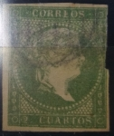 Stamps : Europe : Spain :  1856/59-11 de abril. Isabel II