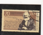 Stamps Germany -  Karl-Marx-filósofo