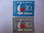 Stamps Uruguay -  Cruz Roja.