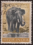 Stamps : Asia : India :  Elefante Asiático  1963  30 naye paisa