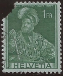 Stamps : Europe : Switzerland :  Coronel Ludwig Pfyffer  1941 1 franco