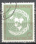 Stamps Germany -  Día de las Naciones Unidas 24 de octubre de 1955.