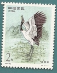 Stamps Asia - China -  AVES - Grulla japonesa corona roja