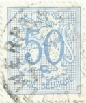 Stamps Belgium -  (196) SERIE BÁSICA LEÓN HERÁLDICO. VALOR FACIAL 50 Cts, perf. 14. YVERT BE 854