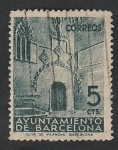 Stamps Spain -  19 - Puerta gótica del Ayuntamiento