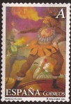 Sellos de Europa - Espaa -  El Circo, de Manolo Élices ...y le salía fuego  2005 0,28€