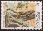 Stamps : Europe : Spain :  Fauna Española en Peligro de Extinción. Lagarto Gigante de El Hierro  1999  35 ptas
