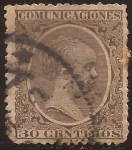 Sellos de Europa - Espa�a -  Alfonso XIII (Tipo Pelón)  1889 30 céntimos
