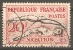 Sellos de Europa - Francia -  NATATION