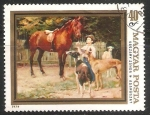 Stamps Hungary -  Pintura Hungara de Vaszari Janos