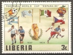 Stamps Liberia -  COPA MUNDIAL DE FUTBOL ESPAÑA 82