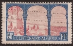 Stamps Algeria -  Vista de la parte superior de Mystpha  1927  0,50 francos