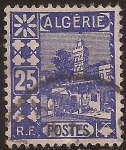 Sellos del Mundo : Africa : Argelia : Sidi Abderahmane, Mezquita  1939 25 céntimos