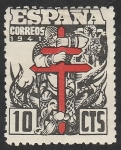 Sellos de Europa - Espa�a -  948 - Pro Tuberculosos, Cruz de Lorena