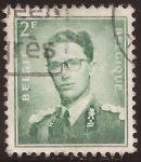 Stamps : Europe : Belgium :  Rey Balduino  1958 2 francos