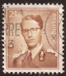 Stamps : Europe : Belgium :  Rey Balduino  1957 2,50 francos