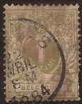 Stamps Belgium -  Cifras y León  1880 1 céntimo