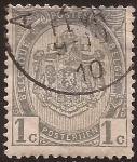 Stamps Europe - Belgium -  Escudo de Armas  1893 1 céntimo