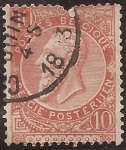 Stamps Europe - Belgium -  Rey Leopoldo II  1893 10 céntimos