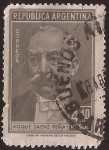 Sellos de America - Argentina -  Roque Sáenz Peña  1957 4,40 pesos