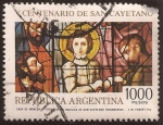 Stamps Argentina -  V Centenario de San Cayetano  1981  1000 pesos
