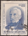 Sellos de America - Argentina -  José de San Martín  1978 10.000 pesos