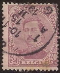 Stamps : Europe : Belgium :  Rey Alberto I  1915 20 céntimos