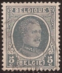 Stamps : Europe : Belgium :  Rey Alberto I  1922 5 céntimos