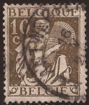 Sellos de Europa - B�lgica -  Alegoría de la Diosa Ceres  1932 10 céntimos