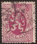 Stamps : Europe : Belgium :  Corona y León rampante  1931 60 céntimos